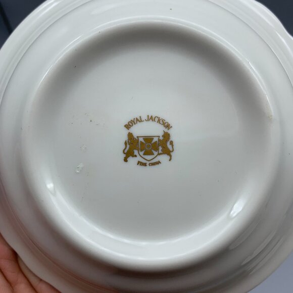 Vintage 1950's Royal Jackson set of 4 Dessert Fruit Bowls "Sandra" Pattern - Picture 6 of 7